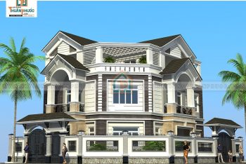 Xây Nhà Biệt Thự 3 Tầng Mái Thái Quận Bình Tân – Thiết Kế Thi Công Trọn Gói