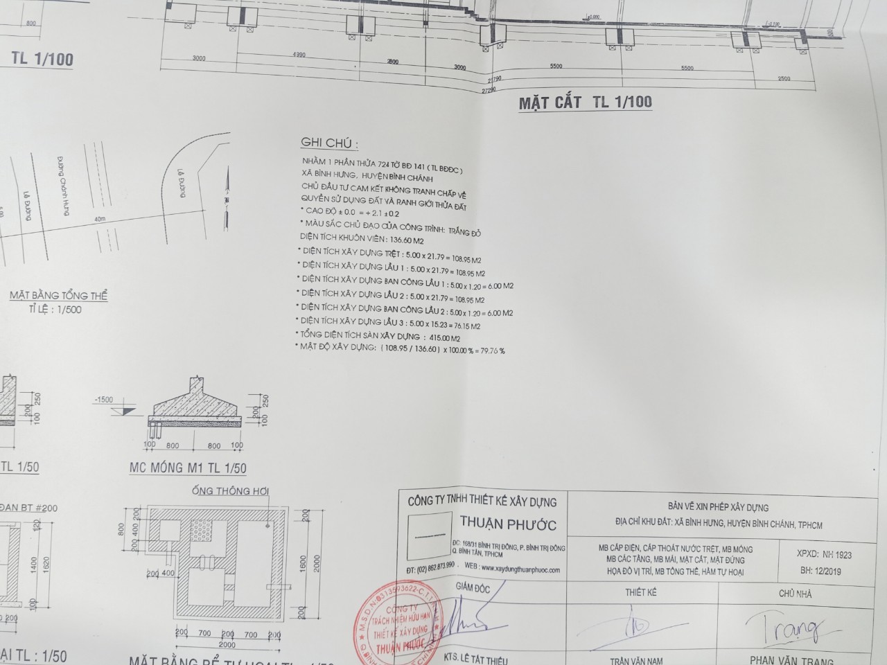 Thuận Phước là đơn vị lập bản vẽ và hoàn tất thủ tục xin phép xây dựng.
