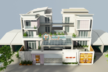 Thiết kế nhà ở 3 tầng kết hợp cho thuê, Tân Việt Mỹ Bình Chánh