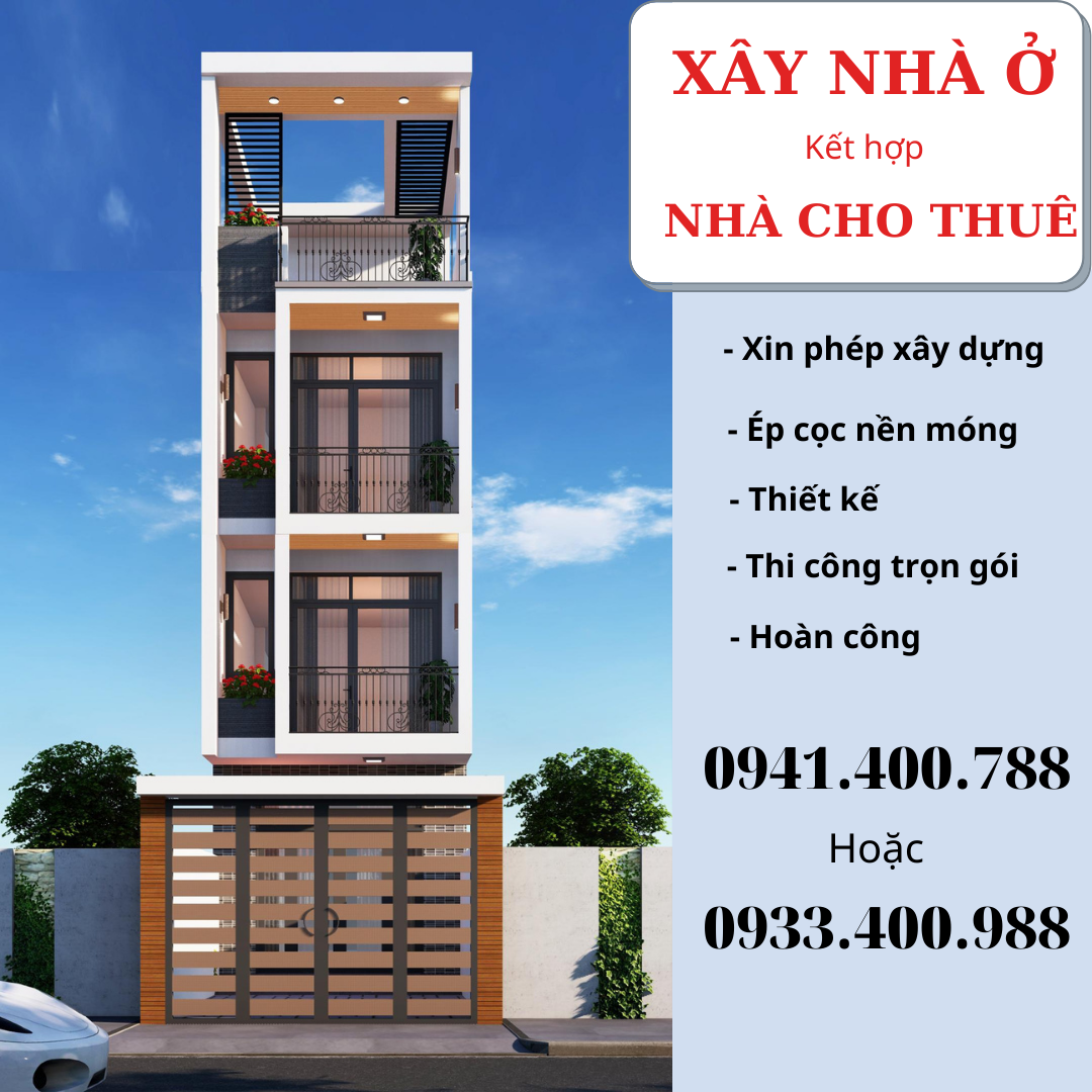 Mẫu xây nhà trọ cho thuê.