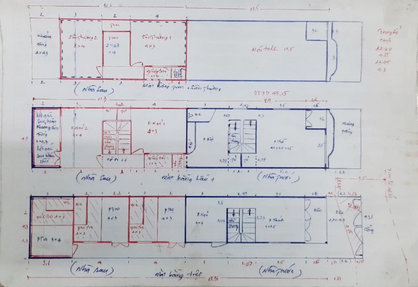 Báo giá xây nhà – Mẫu Nhà Phố 3 tầng 4m x12m kết hợp cho thuê phòng trọ – mn070223avinh