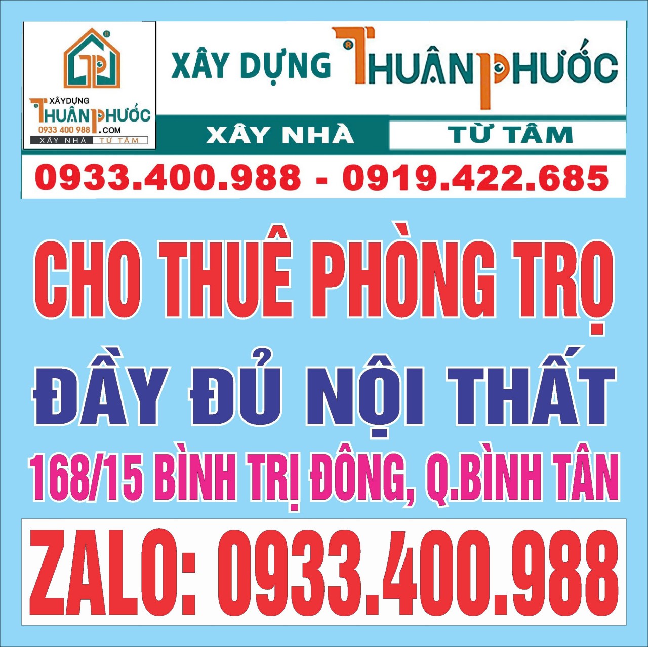 CHO THUÊ PHÒNG TRỌ GÍA RẺ QUẬN BÌNH TÂN